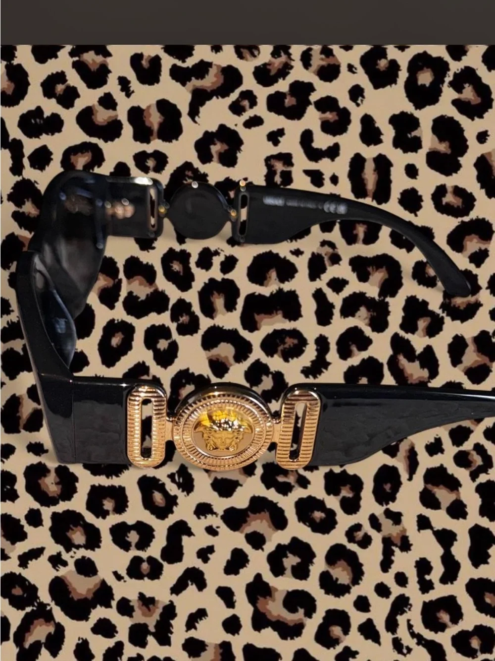 Versace Black Sunglasses Box with Gold Logo
